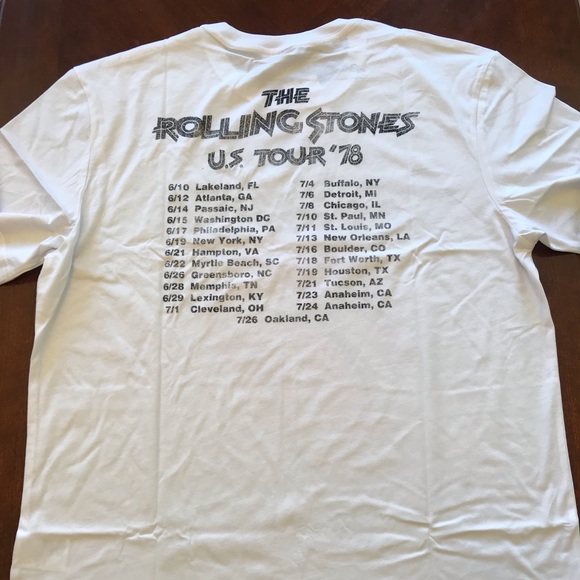 Two-Sided Rolling Stones US Tour ‘78 Licensed NWT - Picture 2 of 10